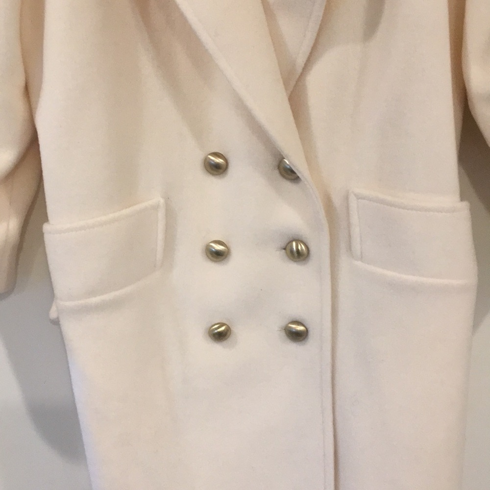 Vintage - Double Breasted 100% Wool Coat - Size 14 - Picture 4 of 13